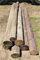 (O) 10ft Fence Posts, Made from telephone poles,