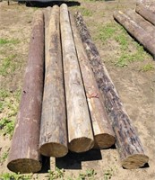 (O) 12ft Fence Posts, Made from telephone poles,