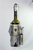 Wine Bottle Holder Metal Golfer