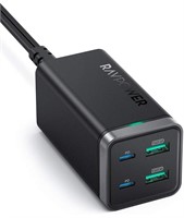 NEW - USB C charger, RAVPower 65 W 4 desktop USB