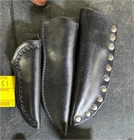Black Leather Knife Sheaths