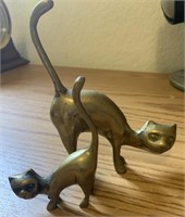 Brass cat Lot 5.5"