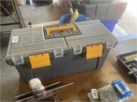 Plastic Tool Box Full Of Hand Tools