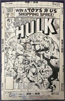 Hulk #252 Marvel Comics Original Cover Art.