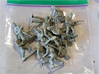 Vintage Olive Green Toy Soldiers