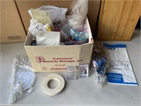 Box containing mostly balloon, arch supplies