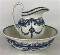 Sampson Bridgwood & Son Wash Bowl & Pitcher