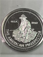 2012 American Prospector 1 gram silver round