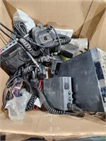 Box with assortment truck CB radio's,