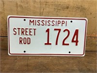 Mississippi Street Rod Number Plate 1724