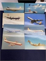 Airplane travel postcard lot