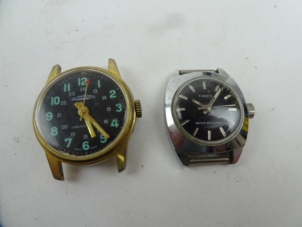 Lot of 2 Vintage Quartz Movement Wrist Watches -