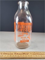 Alta Vista Dairy Milk Bottle Indiana PA