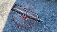 Antique Steel Wheel Cart