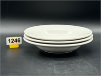 3 vintage stoneware bowls Buffalo China