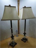 2 Table Lamps 27" High