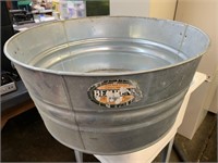 GALVANIZED WASH TUB  24" X 11"