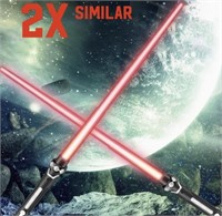 2X SPACE LIGHT SABRE / STAFF  / sound activated /