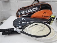 Head Tennis Rackets w Bags See Handle Pics