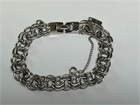 Vintage "Monet" Heavy Bracelet 6.75"