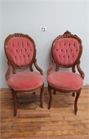 Pair Of Nice Victorian Parlor Chairs