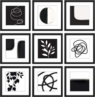 10x10 Inch Abstract Gallery Wall Kit  9 Piece