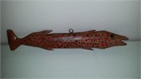 Outsider Art Sculpture Fish Signed