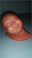 Sleeping Baby Sculpture Signed