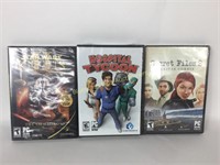 New Lot of 3 PC DVD ROM Software Games