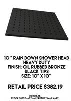 10" Rain Down Shower Head