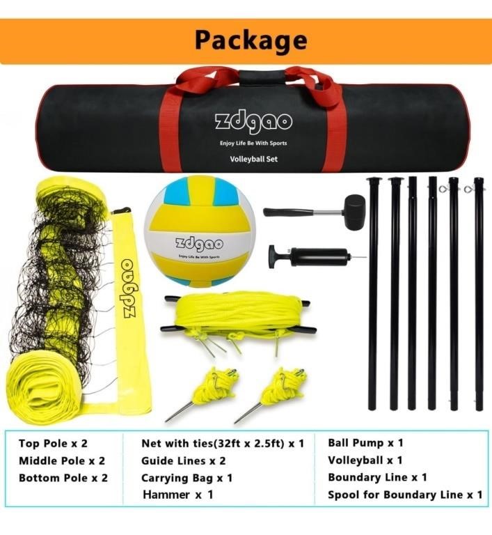 Outdoor Portable Volleyball Net System -