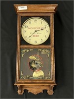 Moosehead Beer Oak Wall Clock