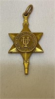 10k Gold Jewish Students Association Pendant UT