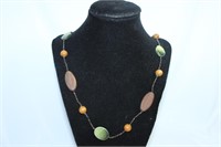 Wooden Charm Beads Necklace