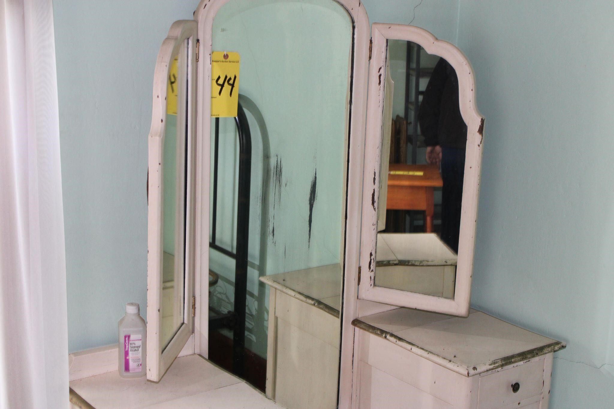 Vanity & chest of drawers w/ mirror