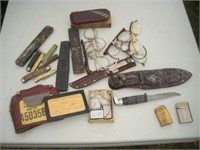 Vintage Knives, Lighters & Eyeglasses