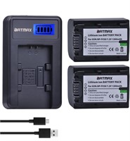 ($39) Batmax 2 Packs Batteries and LCD USB