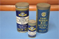 Group of vintage US Rubber tube repair kits