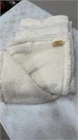 Malden Mills PolarFleece White Blanket.