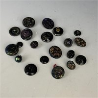 Vintage Carnival Glass Button Lot