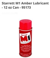 The Starrett M1 amber lubricant is easy to use.