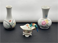 Porcelain bud vases