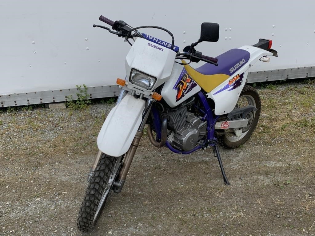 1996 Suzuki DR650 SE 650cc dual sport motorcycle,