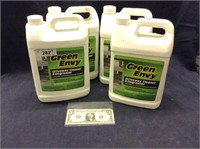 (4) full bottles of green envy driveway cleaner
