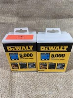 2 boxes of DeWalt staples 3/8
