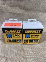 2 boxes of DeWalt staples 3/8