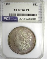 1902 Morgan MS67 PL LISTS $8850 IN 66PL