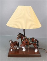 Clydesdales Resin Accent Lamp