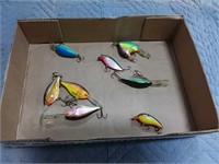 assortment of fishing lures