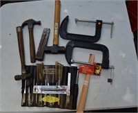 298: Misc. Tools, clamps, hammers, punches, etc